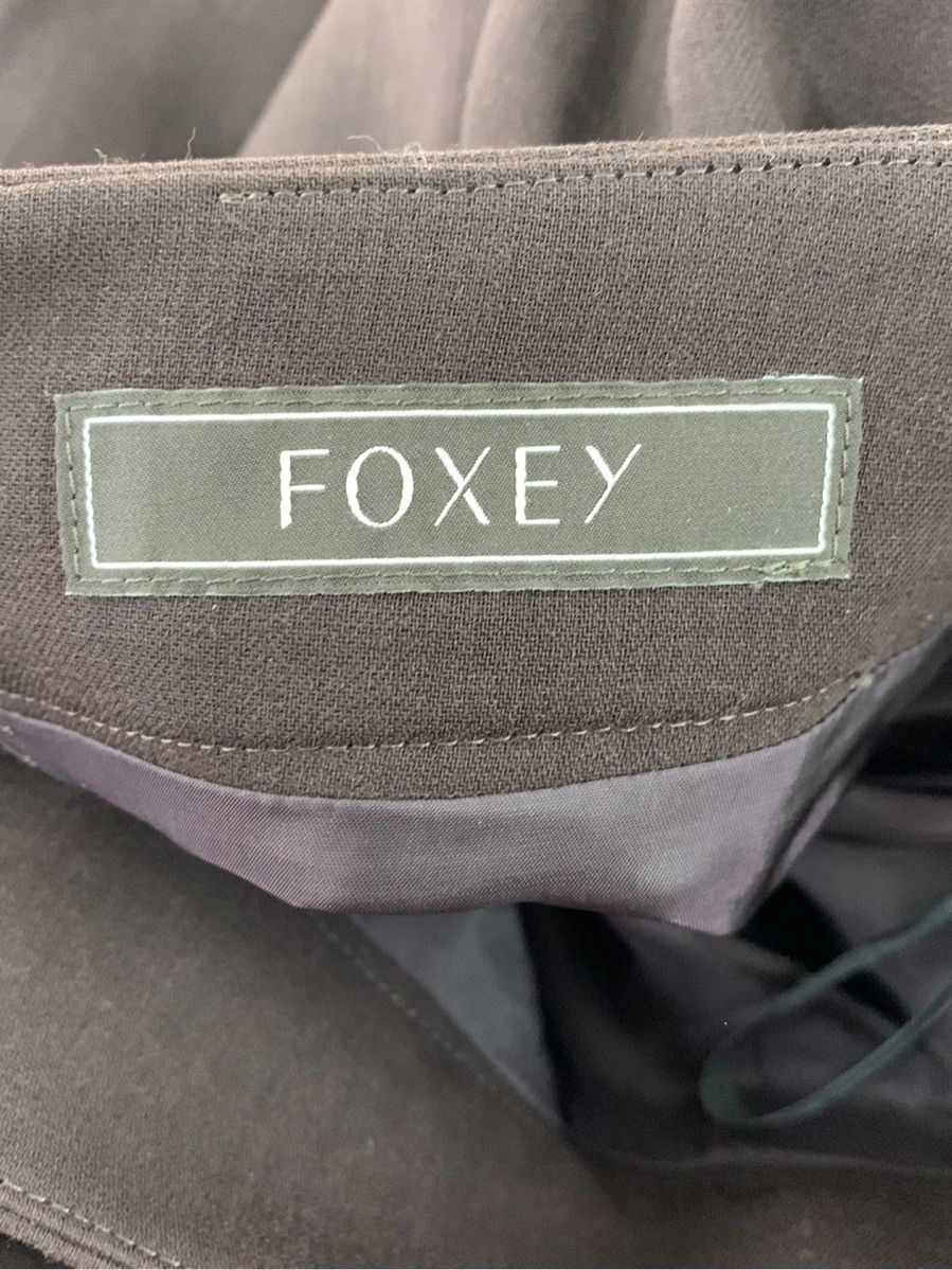 【33％OFF】FOXEY フォクシー スカート 42862 CASABLANCA ウール混フレア 38【Aランク】【中古】tn230831 RSS30