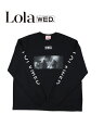 @outlet@Lola wed@[EFYfB@Long sleeve Kiss -Tshirts@I[o[TCY@rbNTVc@jZbNX@@u@100%