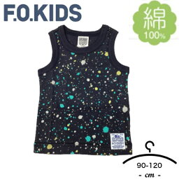 【アウトレット送料無料！】 F.O.KIDS 　エフオーキッズ　インク柄　タンクトップ　90-120cm