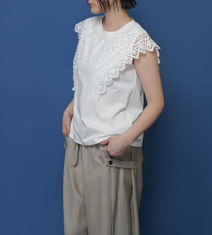Rakuten - 【即納】【CYAN 2026 SPRING&SUMMER Vol.2】CYAN　TOKYO　シアン　シアントウキョウ　レースカラーノースリTOPS 601478