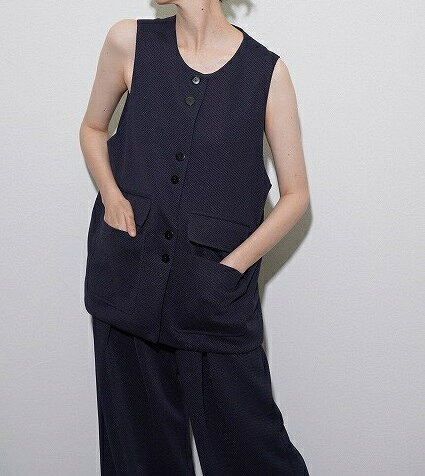 【即納】【CYAN 2026 SPRING&SUMMER Vol1】　CYAN　TOKYO　シアン　シアントウキョウ　4ポケットワッフルハーフベスト bequadro-10001546 bequadro サンプル画像2
