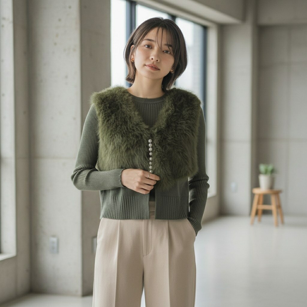 Rakuten - 【予約】【早期予約でポイント10倍】【GARENA 2026 AUTUMN COLLECTION Vol1】【8月上旬～8月中旬入荷予定】GARENA　ガレナ　ショートファーベスト　型番70062-5100