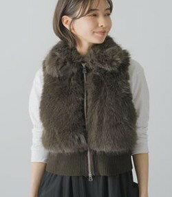 Rakuten - 【予約】【早期予約でポイント10倍】【GARENA 2026 AUTUMN COLLECTION Vol1】【8月上旬～8月中旬入荷予定】GARENA　ガレナ　衿付きファーベスト　型番70062-5103