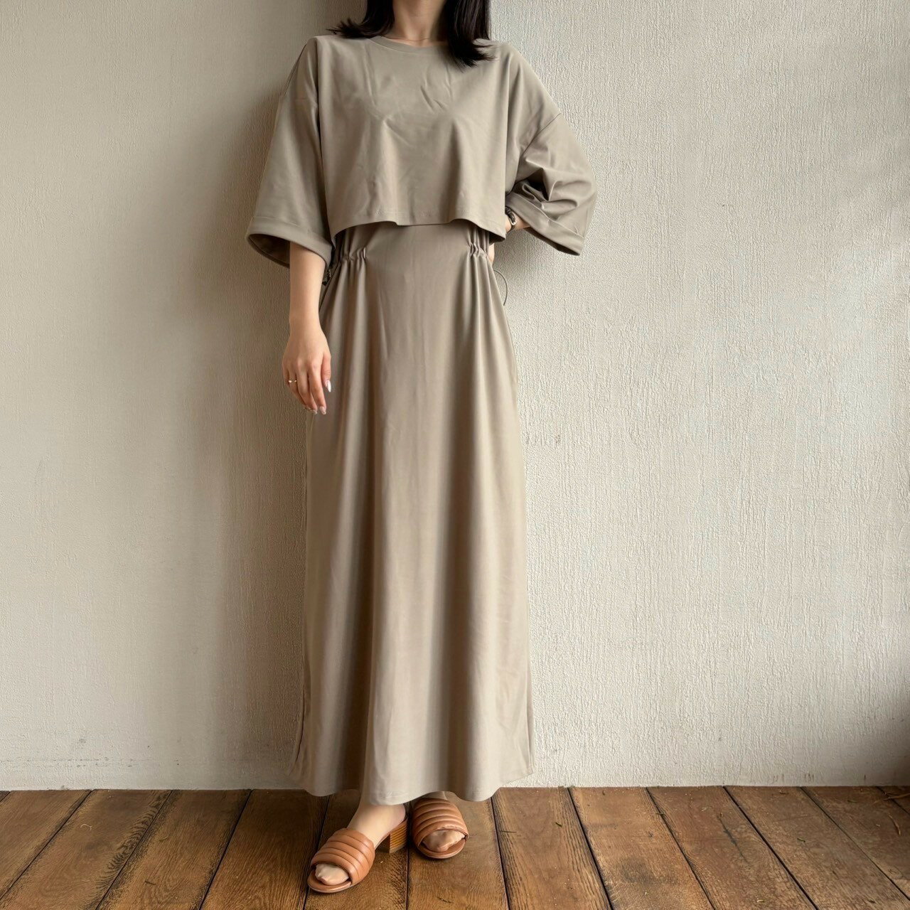 【2025SS新作】【吸水速乾 UVカット機能付き】【セット商品】ショートプルオーバージャンスカセットアップ