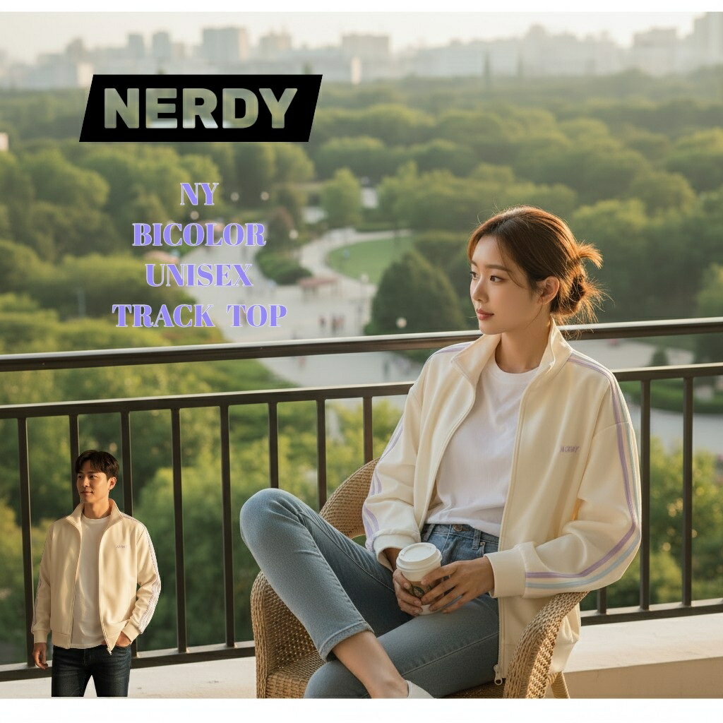 【NERDY】【70％OFF】NERDY NY BICOLOR MEN'S TRACK TOP NY バイカラーユニセックストラックトップ