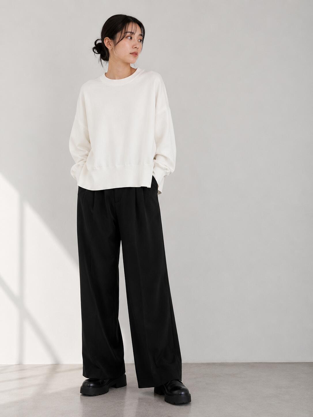 Rakuten - 【予約】【早期予約でポイント10倍】【PRIORITY 2026 winter collection】【10月上旬～10月中旬入荷予定】PRIORITY プライオリティ　ショートニットプルオーバー/P67000KR