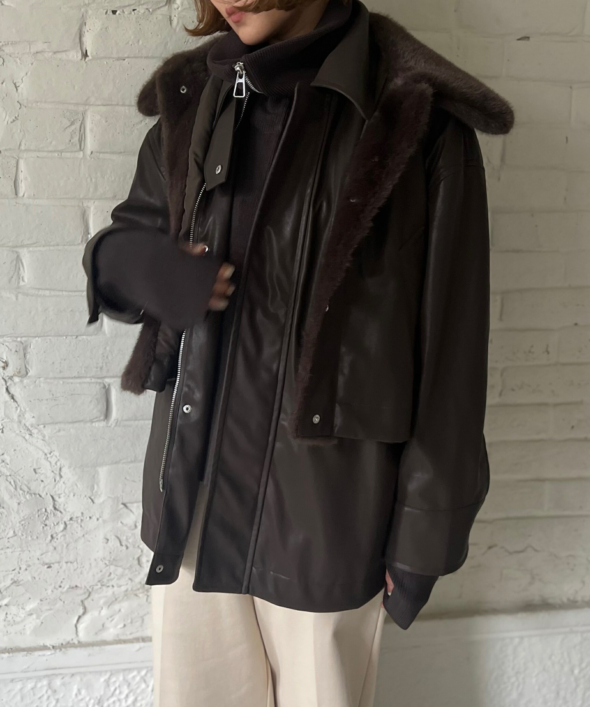 Rakuten - 【予約】【早期予約でポイント10倍】【PRIORITY 2026 winter collection】【10月上旬～10月中旬入荷予定】PRIORITY プライオリティ　インナーファーベスト/P67021BF