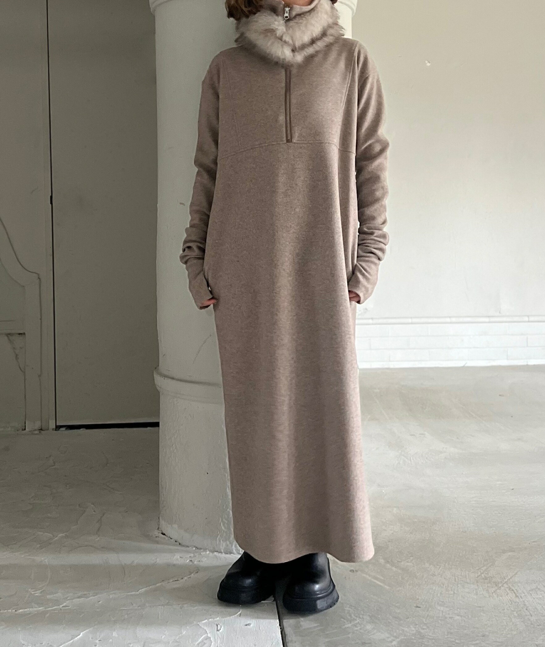 乐天商城 - 【予約】【早期予約でポイント10倍】【PRIORITY 2026 winter collection】【9月下旬～10月上旬入荷予定】PRIORITY プライオリティ　エコファースヌード/P67023BF