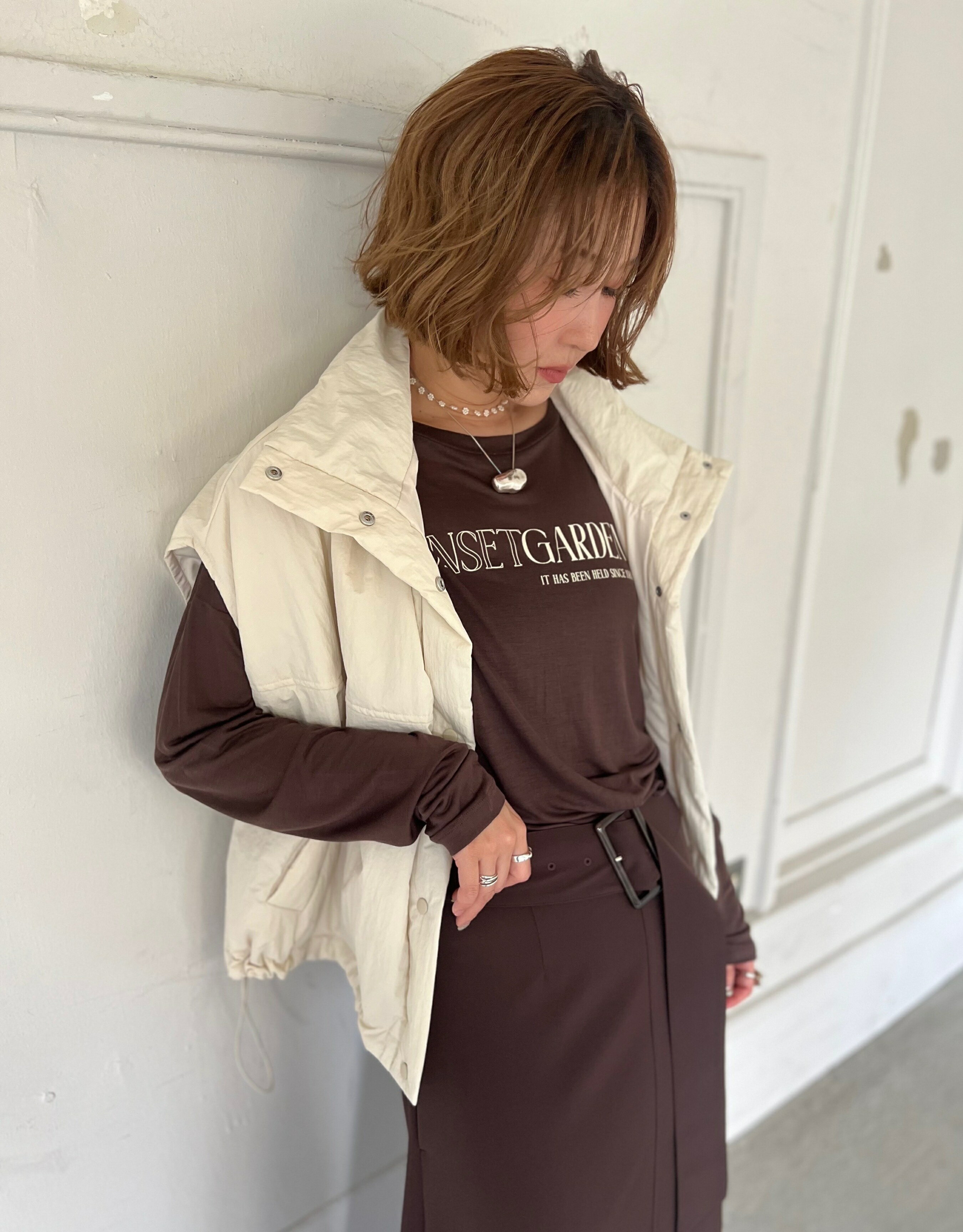 乐天商城 - 【予約】【早期予約でポイント10倍】【PRIORITY 2026 winter collection】【9月中旬～9月下旬入荷予定】PRIORITY プライオリティ　シアーロゴTシャツ/P67050HW