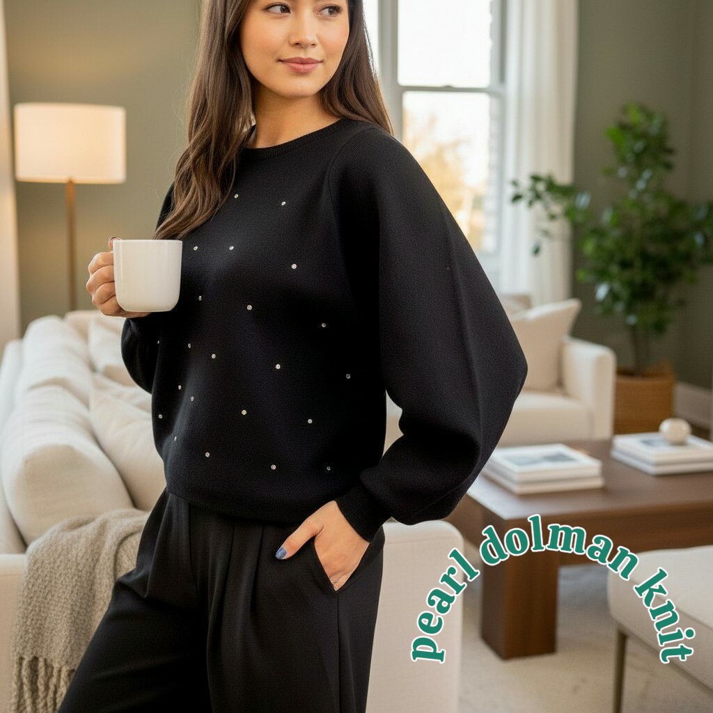 Rakuten - 【50％OFF】【メーカー希望小売価格5,390円】パール使いドルマンニット