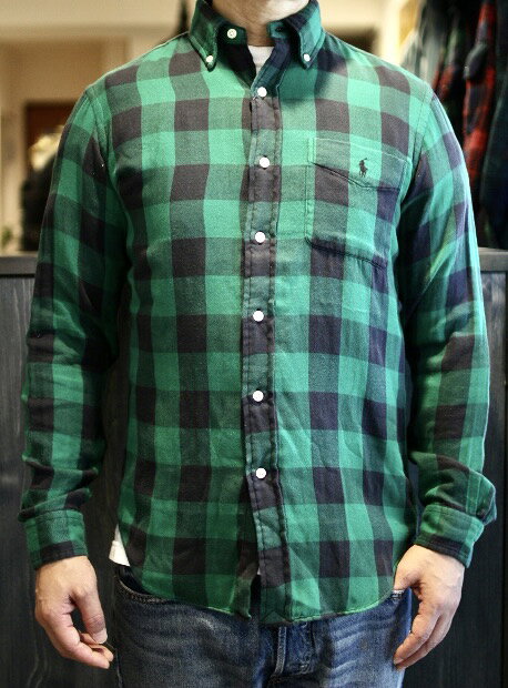 Rakuten - RALPH LAUREN(ラルフローレン)CLASSIC FIT DOUBLE FACE PLAID SHIRTS (クラシックフィット ダブルフェイス プラッド シャツ)ふんわり柔らかなコットン二重ガーゼ生地日本未発売モデル アメリカ買い付け 新品送料無料 即日出荷対応