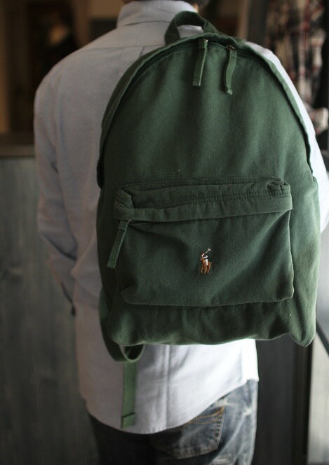 Rakuten - ★現在ポイン10倍!★RALPH LAUREN(ラルフローレン)CANVAS BACKPACK (キャンバス バックパック)【日本未発売カラーアメリカ買い付け 正規品 新品 】バックパック リュック 通学 通勤用バック 旅行バック送料無料 即日出荷対応