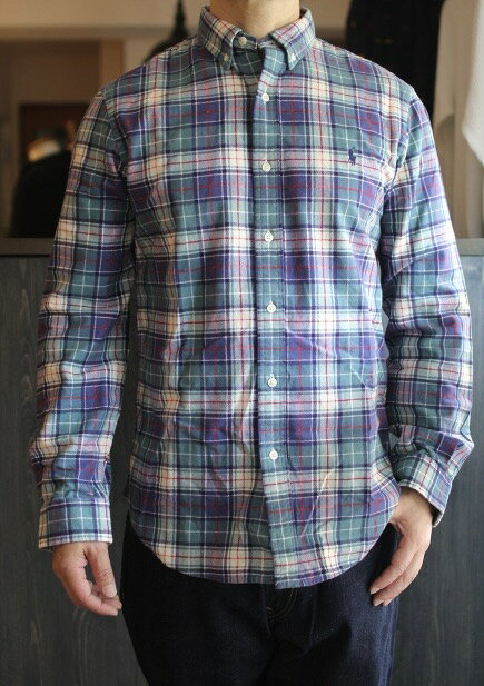 ★期間限定ポイント5倍★RALPH LAUREN(ラルフローレン)SLIM FIT CHECK FLANNEL SHIRTS (スリムフィットチェックフランネルシャツ)ジャストで着れる希少スリムフィット ネルシャツ【日本未発売モデル アメリカ買い付け 新品】送料無料 即日出荷対応