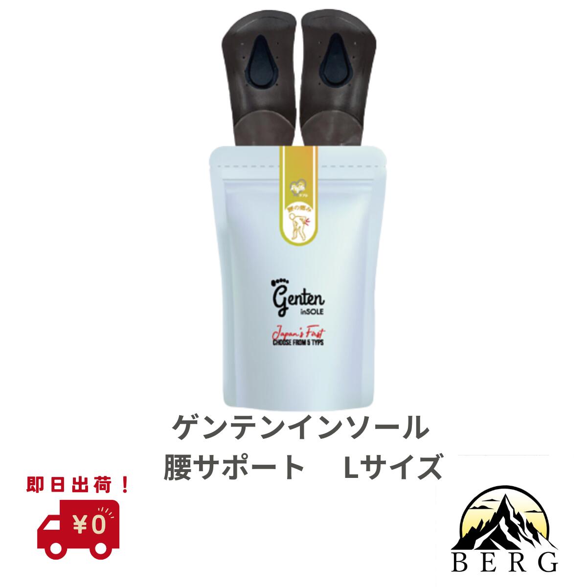 【即日出荷】ゲンテンインソール 腰サポート Lサイズ（26.5～28.5cm）正規流通品