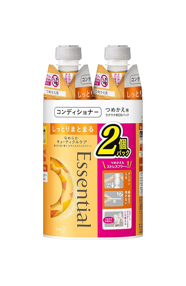 【まとめ買い】 エッセンシャル しっとりまとまる コンディショナー つめかえ用 340ml×2個