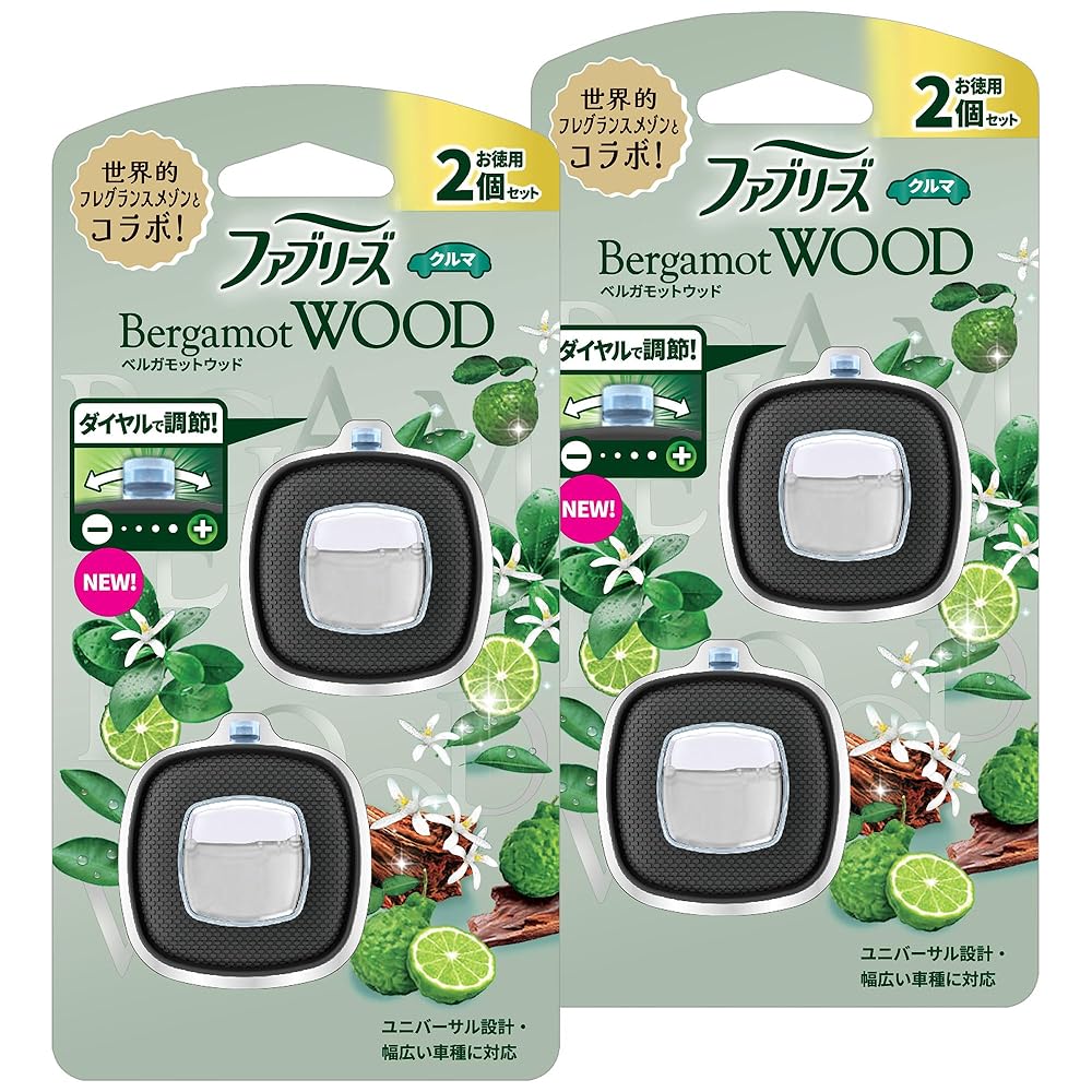 ファブリーズ 【まとめ買い】 消臭芳香剤 車用 イージークリップ ベルガモットウッド 2.4mLx4個