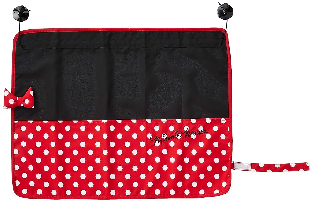 ボンフォーム(BONFORM) 車用カーテン ディズニー/ミニー ラブリーミニー 軽/普通車 カーテン(65X50CM) ブラック 7416-76BK