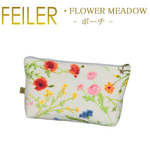 送料無料 フェイラー TT4 トラベルポーチ フラワーメドゥー Flower Meadow 17×31 Feiler Chenille Pouch あす楽 対応