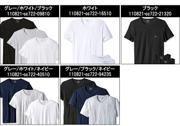 【訳アリ】エンポリオアルマーニ【17】メンズアンダーウェアTシャツ半袖3枚セットCC722110821 箱潰れ