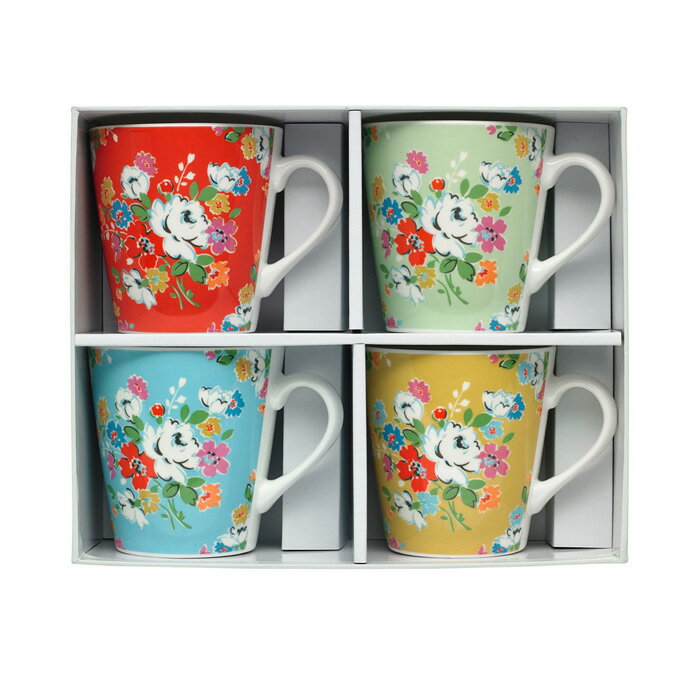 送料無料 キャスキッドソン Cath Kidston ミニ スタンレー マグカップ 4柄 セット クリフトンローズ 503594のサムネイル