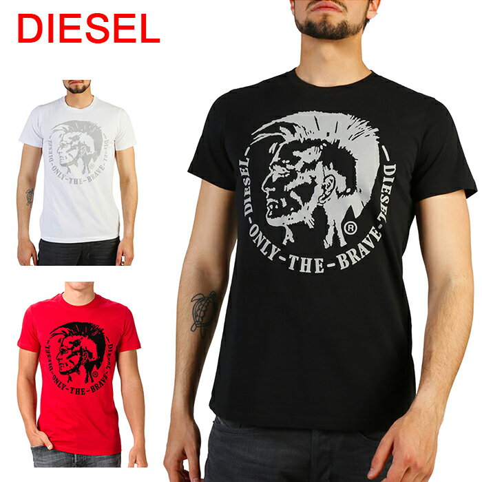 ディーゼル DIESEL Tシャツ 半袖 00SQXC 0091B T-DIEGO-FO MAGLIETTA