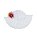訳あり メール便 ラッフルバッツ 帽子 ホワイト サミー サンハット UVカット 紫外線防止 UPF50+