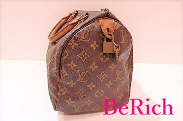 ルイ ヴィトン LOUIS VUITTON ハンドバッグ スピーディ 25 M41528 M41109 モノグラム ブラウン 茶 PVC レザー ボストンバッグ ショルダーバッグ 手提げ バッグ 鞄 メンズ レディース 【中古】 bk4679