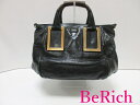 クロエ Chloe 2way ショルダーバッグ エテル 3S0646 7A733 黒 ブラック レザー ロゴ クロスボディ ハンドバッグ 鞄 ETHEL 【中古...