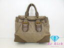 マーク バイ マークジェイコブス MARC BY MARC JACOBS 2way ハンドバッグ ベージュ レザー ロゴ ショルダーバッグ 肩掛け 鞄 【中古】...