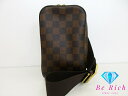 ルイ ヴィトン LOUIS VUITTON ダミエ ジェロニモス N51994 エベヌ ボディ ショルダー ウエスト ポーチ バッグ【中古】【送料無料】 bk9...