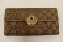 グッチ GUCCI 長財布 GGキャンバス ベージュ 小銭入れ 札入れ 120931 レザー/キャン ...