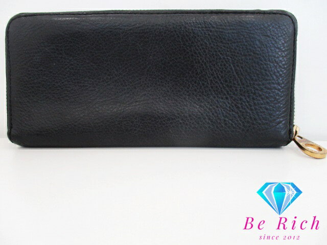 マーク バイ マークジェイコブス MARC BY MARC JACOBS ラウンドファスナー 長財布 M3112424 ブラック 黒 レザー 二つ折り財布 ロング ウォレット 【中古】【送料無料】 bs3543
