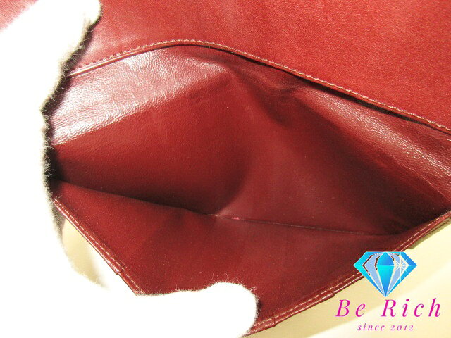 カルティエ Cartier メンズ 長財布 札入れ マスト ライン ボルドー レザー ロゴ 小銭入れなし 二つ折り財布 ロング ウォレット 【中古】【送料無料】 bs3634 3