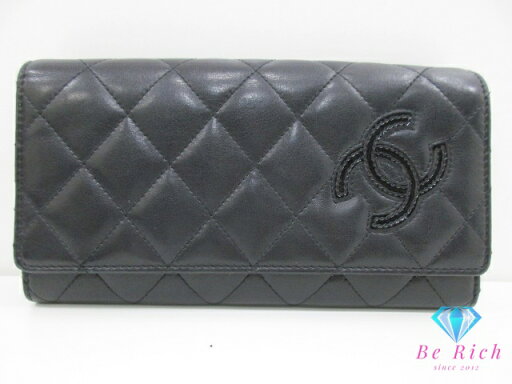シャネル CHANEL 二つ折り財布 長財布 A80212 シンプリー CC マトラッセ 黒 ブラック レザー ロゴ ロング ウォレット Simply 【中古】【送料無料】 bs3917 シャネル CHANEL 二つ折り財布 長財布 A80212 シンプリー CC マトラッセ 黒 ブラック レザー ロゴ ロング ウォレット Simply 【中古】【送料無料】 bs3917