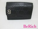 グッチ GUCCI 6連 キーケース キーリング付き 473924 GG シマ 黒 ブラック レザー ロゴ キーホルダー アクセサリー 小物 【中古】【送料無料...