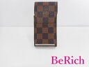 ルイ ヴィトン エテュイ シガレット N63024 ダミエ エベヌ 茶 ブラウン PVC レザー シガレットケース タバコ LOUIS VUITTON 【中古】...