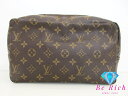 ルイ ヴィトン トゥルーストワレット 28 M47522 モノグラム 茶 ブラウン アクセサリー ポーチ 化粧 コスメ PVC LOUIS VUITTON 【中...