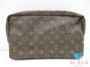 ルイ ヴィトン トゥルーストワレット 28 M47522 モノグラム 茶 ブラウン アクセサリー ポーチ 化粧 コスメ PVC LOUIS VUITTON 【中...