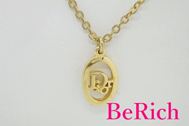 クリスチャン ディオール Christian Dior ロゴ ネックレス ペンダント ゴールド メッキ ジュエリー アクセサリー 【中古】【送料無料】 ba1819のサムネイル