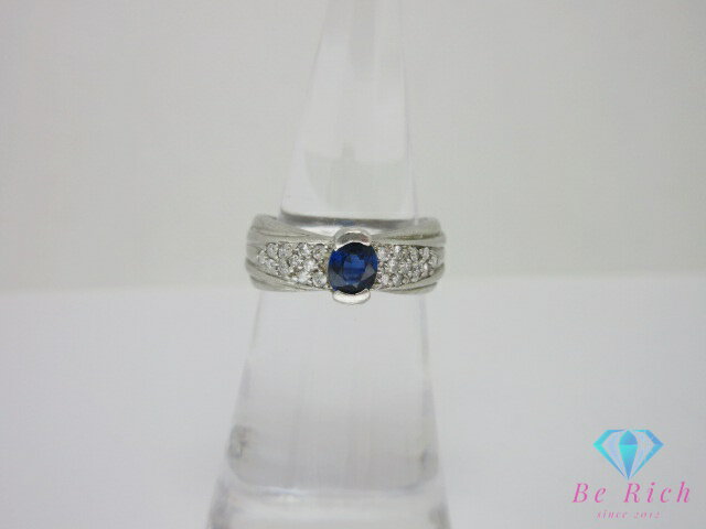 【中古】Pt900プラチナサファイ...