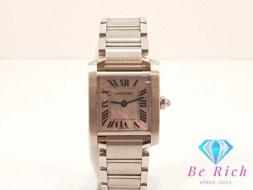 カルティエ Cartier タンク フランセーズ SM レディース 腕時計 W51008Q3 2384 ピンク シェル SS ブレス アナログ クォーツ QZ ウォッチ 【中古】【送料無料】 bt2915 カルティエ Cartier タンク フランセーズ SM レディース 腕時計 W51008Q3 2384 ピンク シェル SS ブレス アナログ クォーツ QZ ウォッチ 【中古】【送料無料】 bt2915