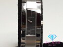 グッチ GUCCI レディース 腕時計 4600L 黒 ブラック シルバー SS ブレス アナログ クォーツ QZ ウォッチ バングル レクタンギュラー 【中古】【送料無料】 bt3016