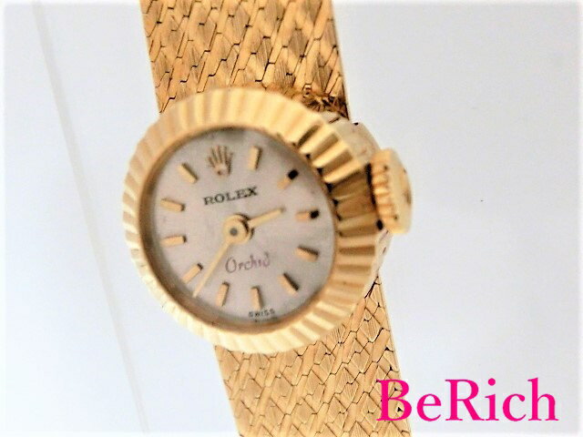 OH済 ロレックス カメレオン オーキッド 2059 Cal1400 K18YG 金無垢 レディース 腕時計 手巻き シルバー文字盤 アンティーク 【中古】【送料無料】 mk2210のサムネイル