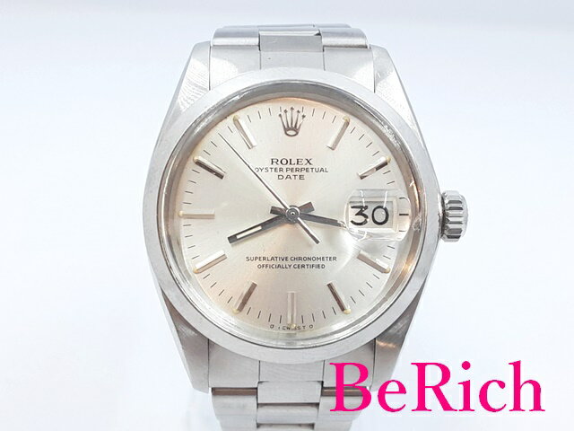 ロレックス ROLEX オイスターパーペチュアル デイト 1500 自動巻き メンズ 腕時計 シルバー 文字盤 SS ブレス オートマ AT アナログ ウォッチ 【中古】【送料無料】 bt2545