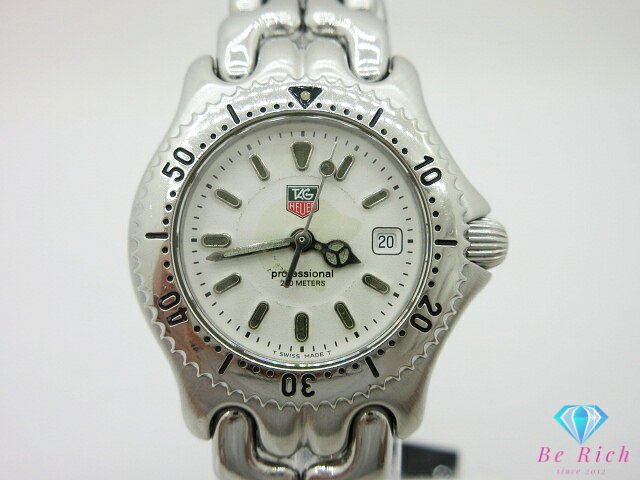 タグホイヤー TAG HEUER S/el セル プロフェッショナル デイト WG1312-2 レディース 腕時計 白 ホワイト SS ブレス ロゴ アナログ クォーツ QZ ウォッチ 【中古】【送料無料】 bt3663