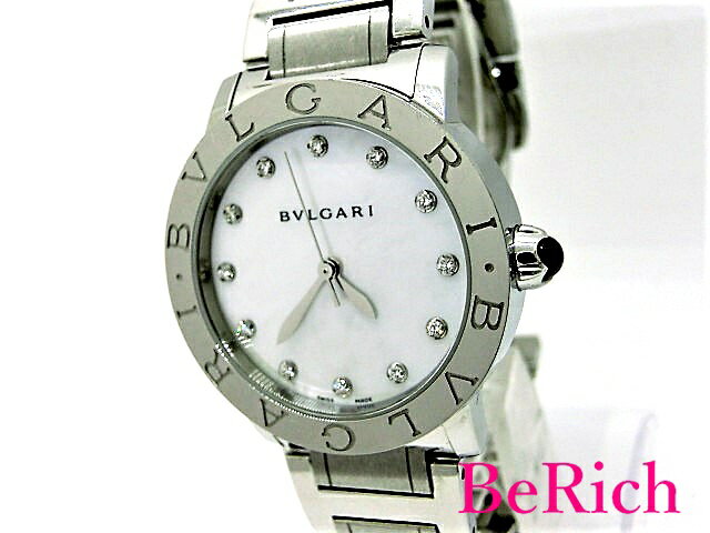 ブルガリ ブルガリブルガリ BBL33WSS 12Pダイヤ ボーイズ 腕時計 SS シェル文字盤 自動巻き AT BVLGARI 【中古】【送料無料】 mk2507