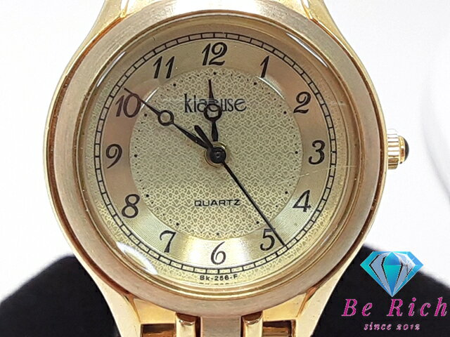クロイゼ klaeuse ルーペ 付 レディース 腕時計 SK-256-F ゴールド SS GP ブレス アナログ クォーツ QZ..