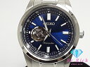 美品 セイコー SEIKO セレクション SCVE051 4R38-02A0 自動巻き メカニカル メンズ 腕時計 デイト ネイビー 紺 シルバー SS ブレス...