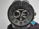 美品 テンデンス Tendence ガリバーラウンド TG460010 クロノグラフ メンズ 腕時計 ブラック 黒 樹脂 シリコン ブレス アナログ クォーツ ...