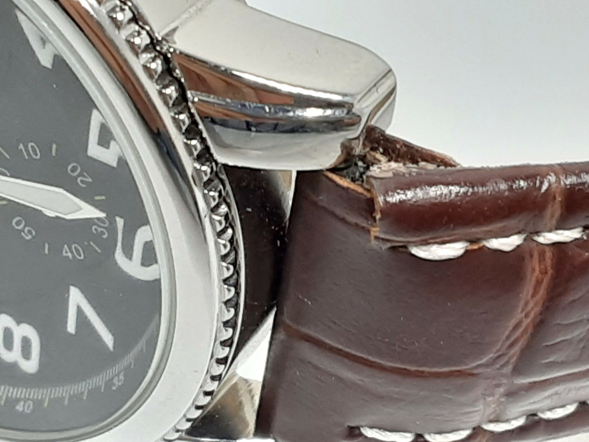 ジョルジョ マレリー GIORGIO MARELLI クロノグラフ メンズ 腕時計 黒 ブラック 茶 ブラウン SS レザー アナログ クォーツ QZ ウォッチ 【中古】【送料無料】 ht5339